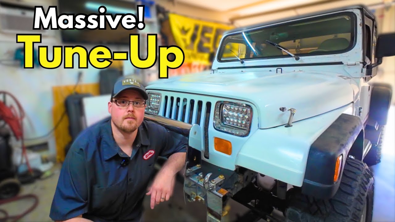 Dad's Old Jeep Engine Secrets Revealed- HEI Swap, Tune-up & Full Service Part 3