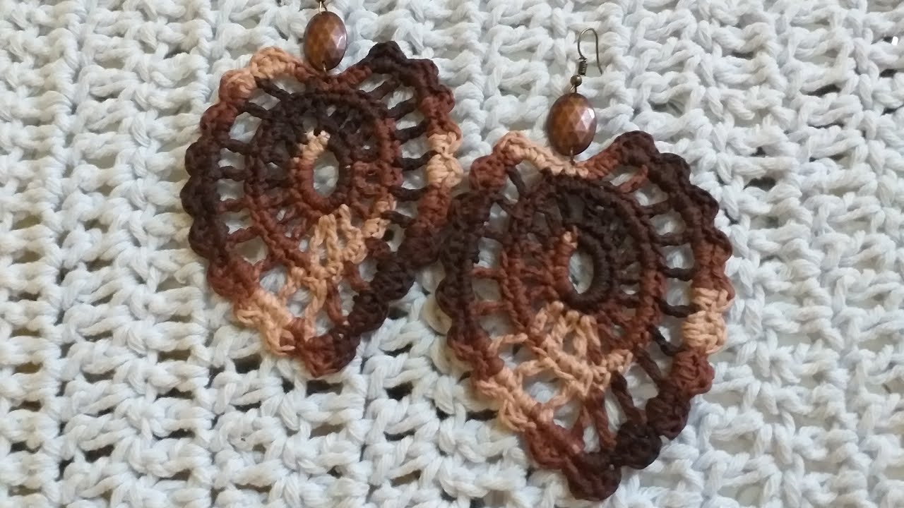 Brinco de croche "Encanto", rápido e fácil de fazer. 
