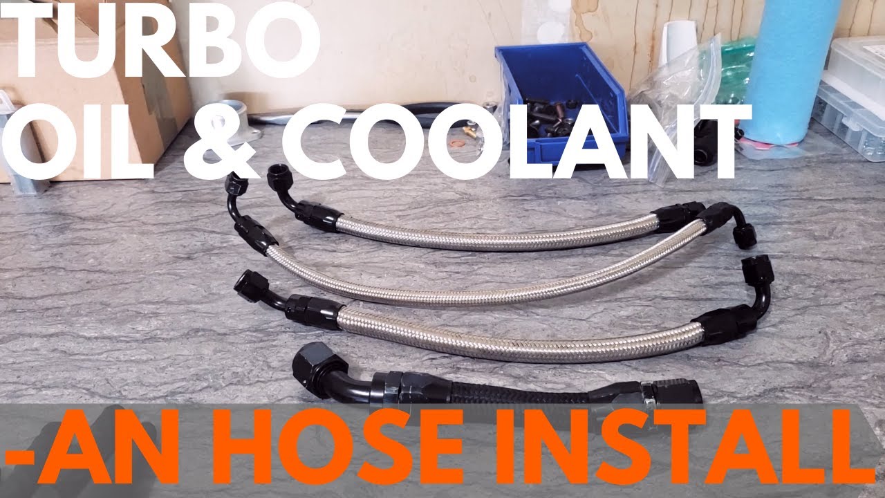 Turbo Miata Custom -An Hose install: Oil and coolant lines