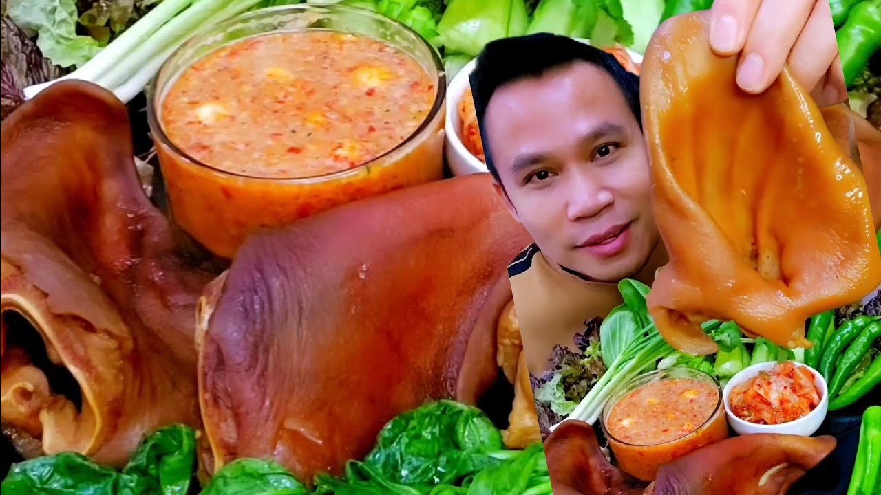 หูหมูพะโล้ ตุ๋นเปื่อยๆน้ำจิ้มซีฟู้ดรสเด็ด อร่อยมาก
