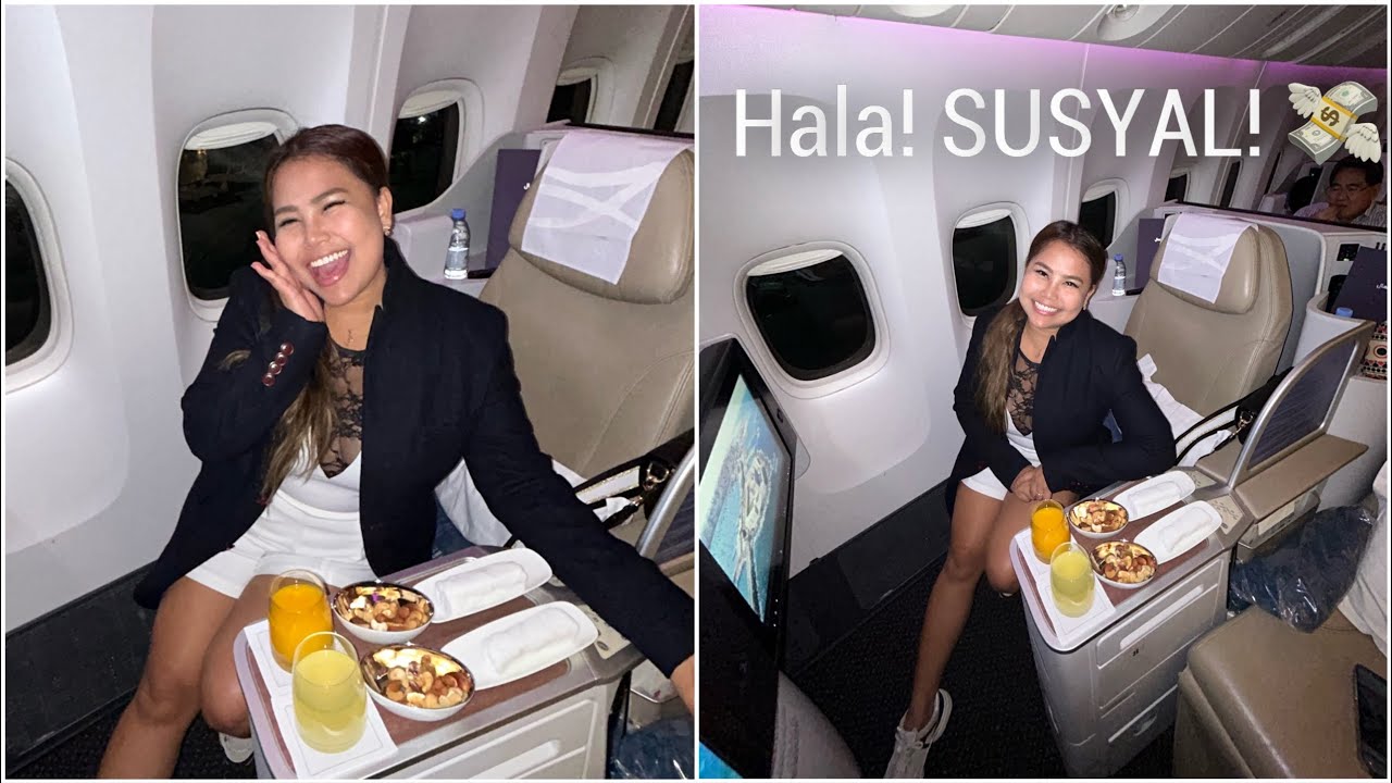 My First Ever BUSINESS CLASS Experience (Going To Europe! Sulit ba?? 🤔✈️)