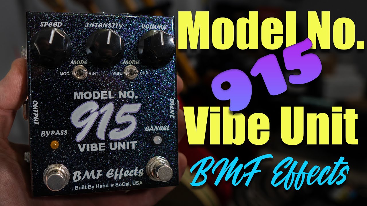 BMF Effects Model No. 915 Vibe Unit | Uni-vibe Pedal Demo