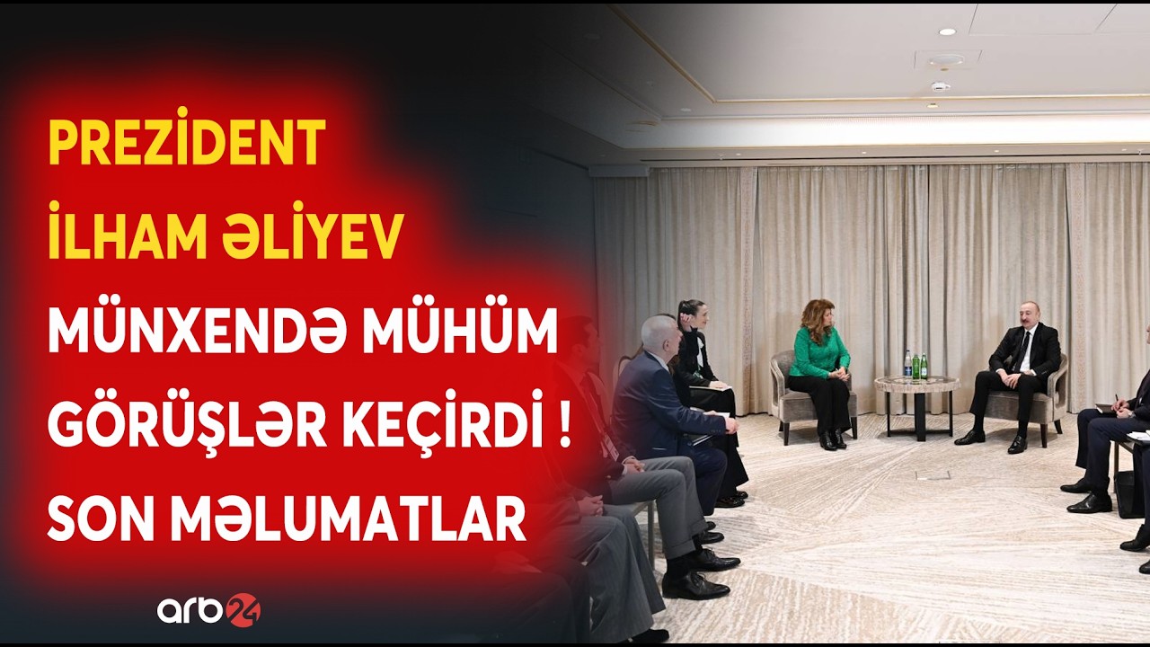 SON DƏQİQƏ! Prezident Almaniyada mühüm görüşlər keçirdi: Ölkə Başçısının səfərindən SON MƏLUMATLAR