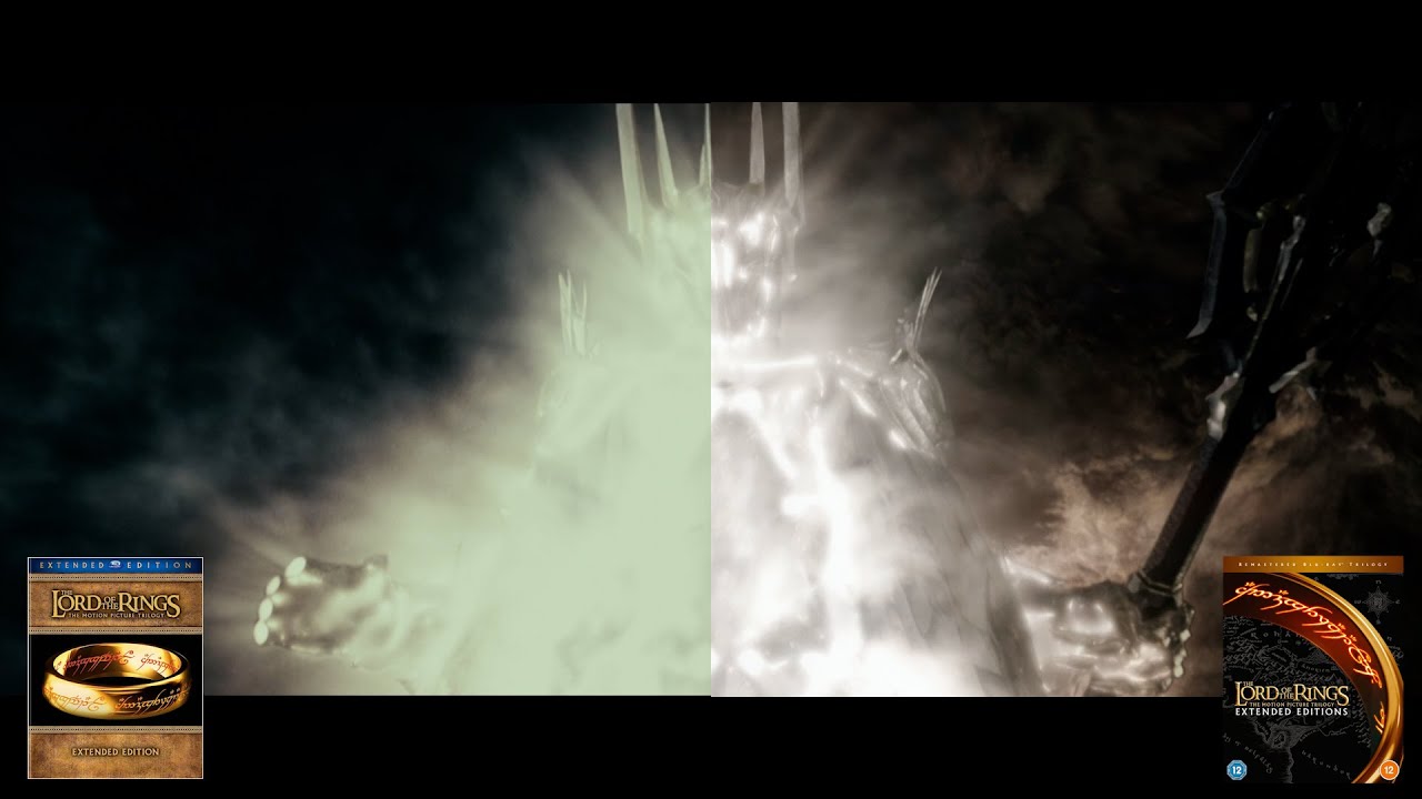 Lord of the Rings Extended Blu Ray Remastered Comparison