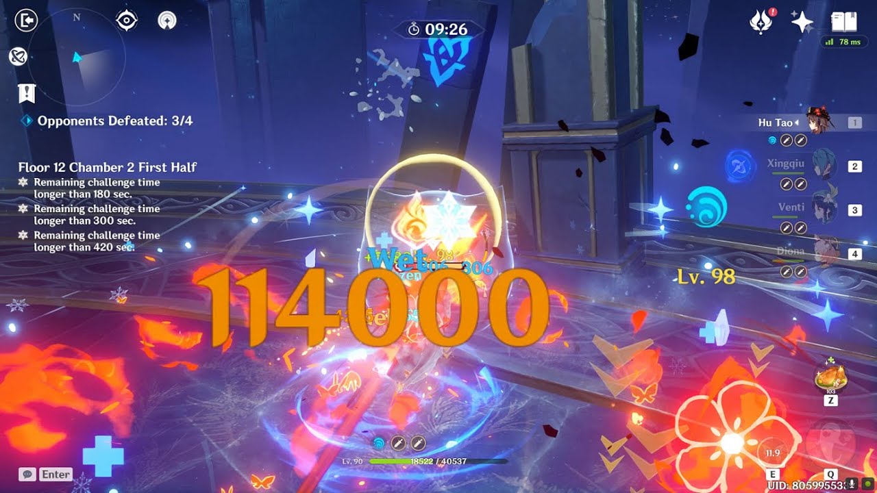 Genshin Impact - 40k HP Shimenawa Set for Hu Tao? ( w/R1 Staff of Homa)