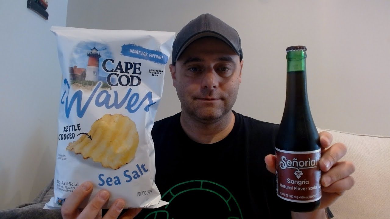 ASMR Drink Review and Eating Potato Chips