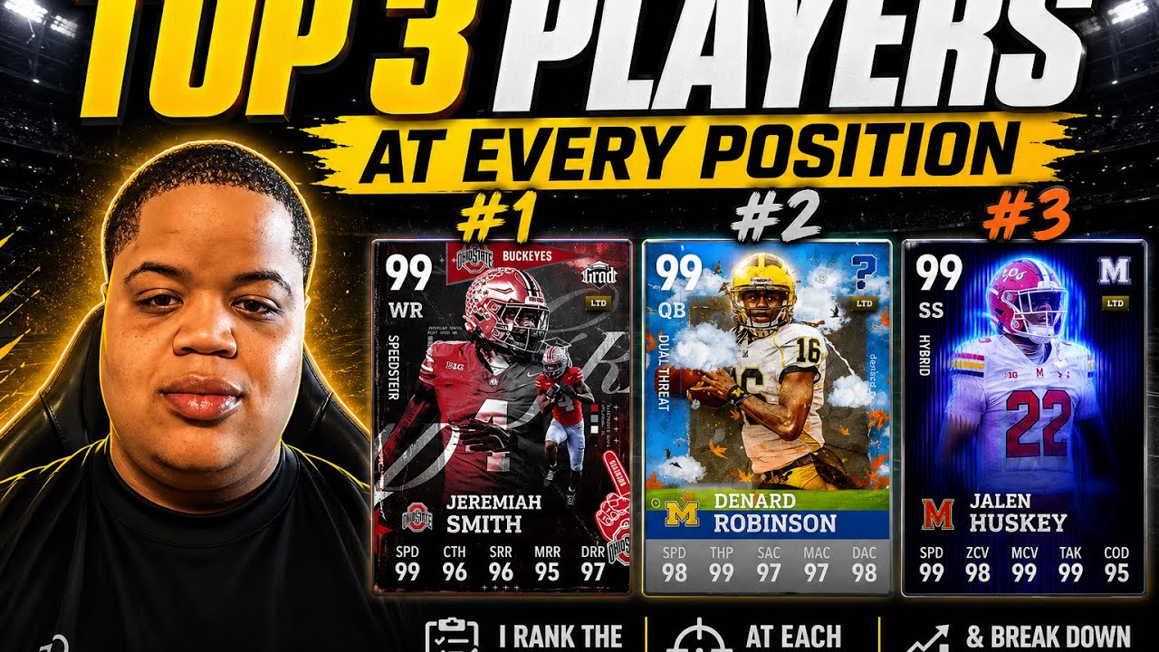 Ranking The TOP 3 Players At EVERY Position In CFB 26 Ultimate Team! 👀🏆