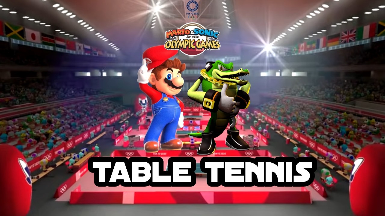 Mario & Sonic At The Tokyo 2020 Olympic Games Table Tennis # 113 (Team Mario)