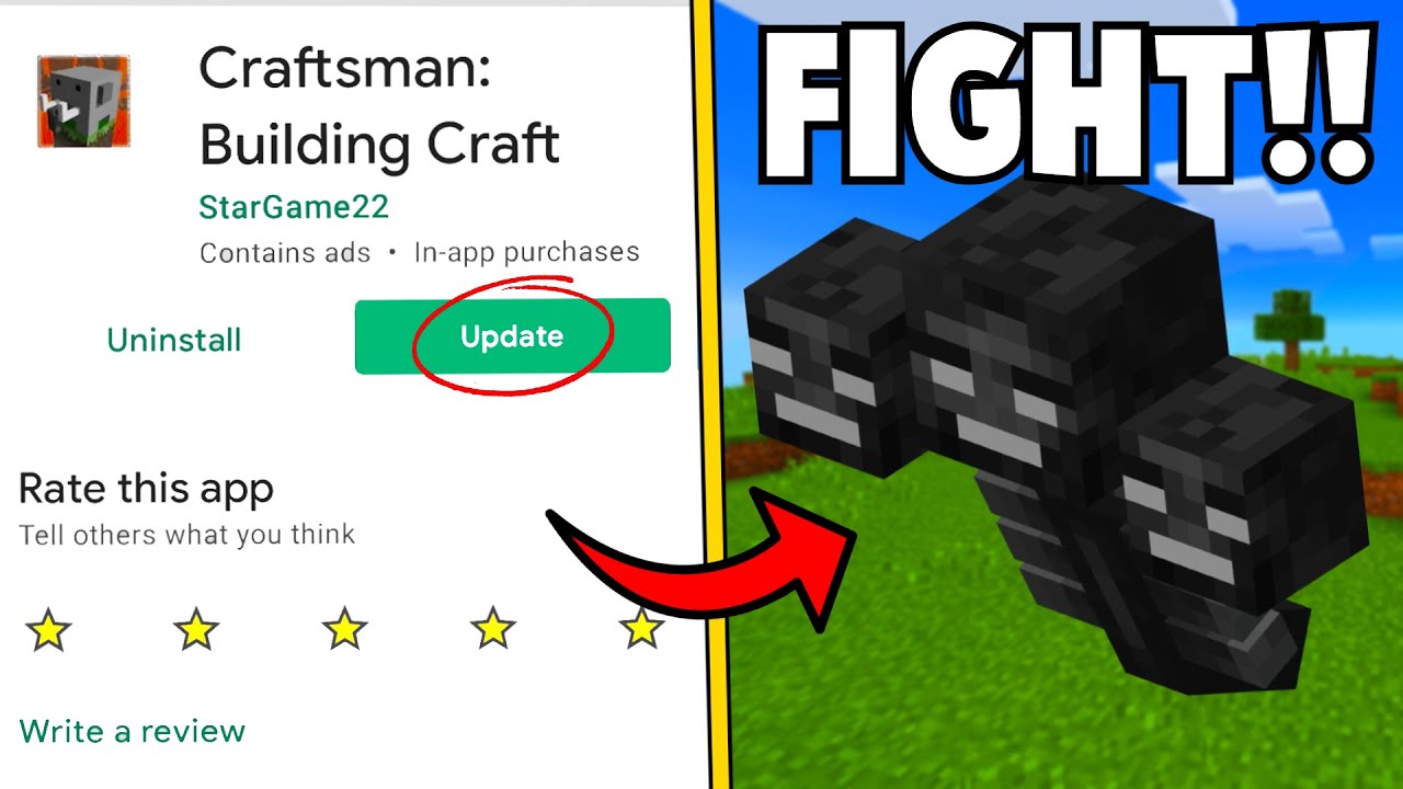 Can We FINALLY FIGHT WITHER in Craftsman UPDATE - Craftsman Building Craft