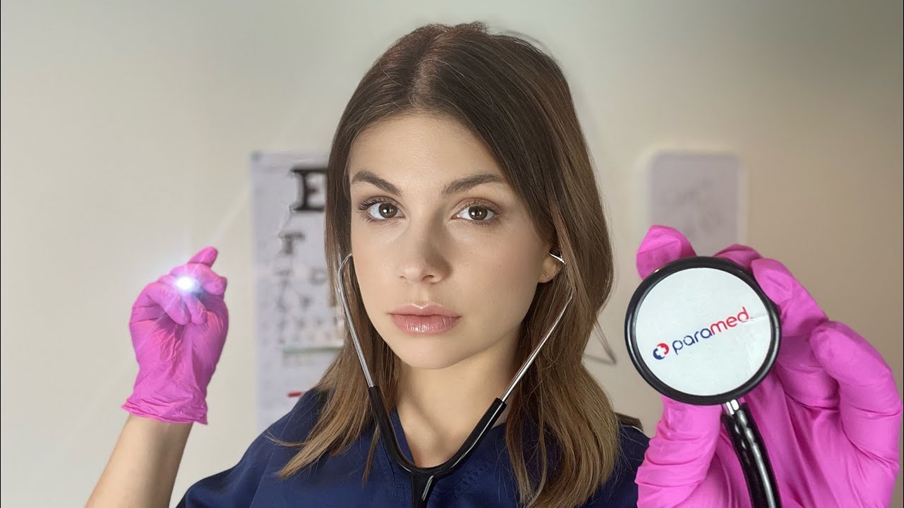 [ASMR] Fastest Nurse Office Cranial Nerve Exam (Eyes, Ears, Hearing, Personal Attention)