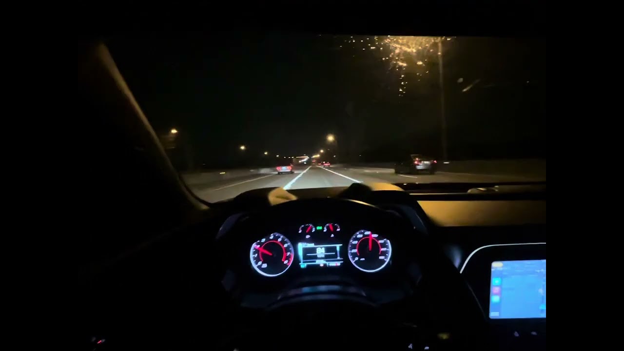 2016 Camaro RS POV NIGHT DRIVE (TUNNEL PULLS)