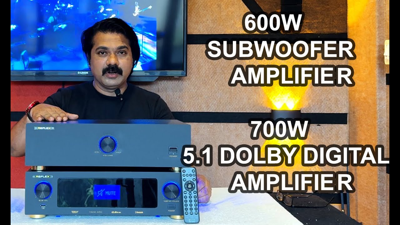 5.1 DOLBY DIGITAL AMPLIFIER | SUBWOOFER AMPLIFIER| 5.1 DOLBY DTS  HOME THEATER |REFLEX TECH WORLD