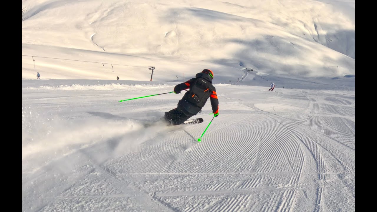 [4K] Unreal Skiing Above the Clouds | Kaimaktsalan (Follow Cam)