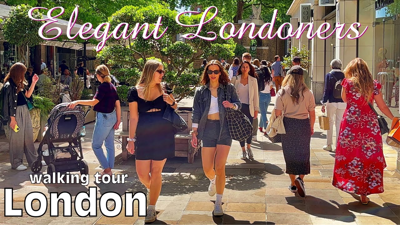 London Street Food Walking Tour 2022 | London Weekend Walk In Posh Sloane Square & Chelsea | 4k HDR