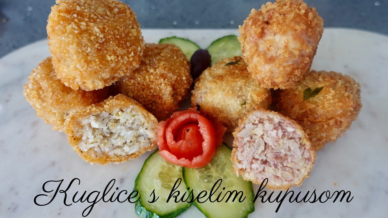 SUPER MESNE, POSNE I BEZGLUTENSKE KUGLICE SA KISELIM  KUPUSOM (SAUERKRAUT BALLS, VEGAN &GLUTEN FREE)