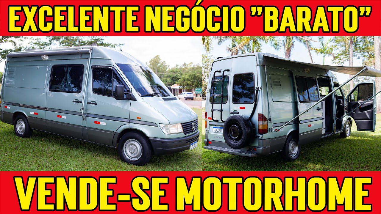 IMPECÁVEL! MOTORHOME BARATO Á VENDA MERCEDES BENZ SPRINTER 310