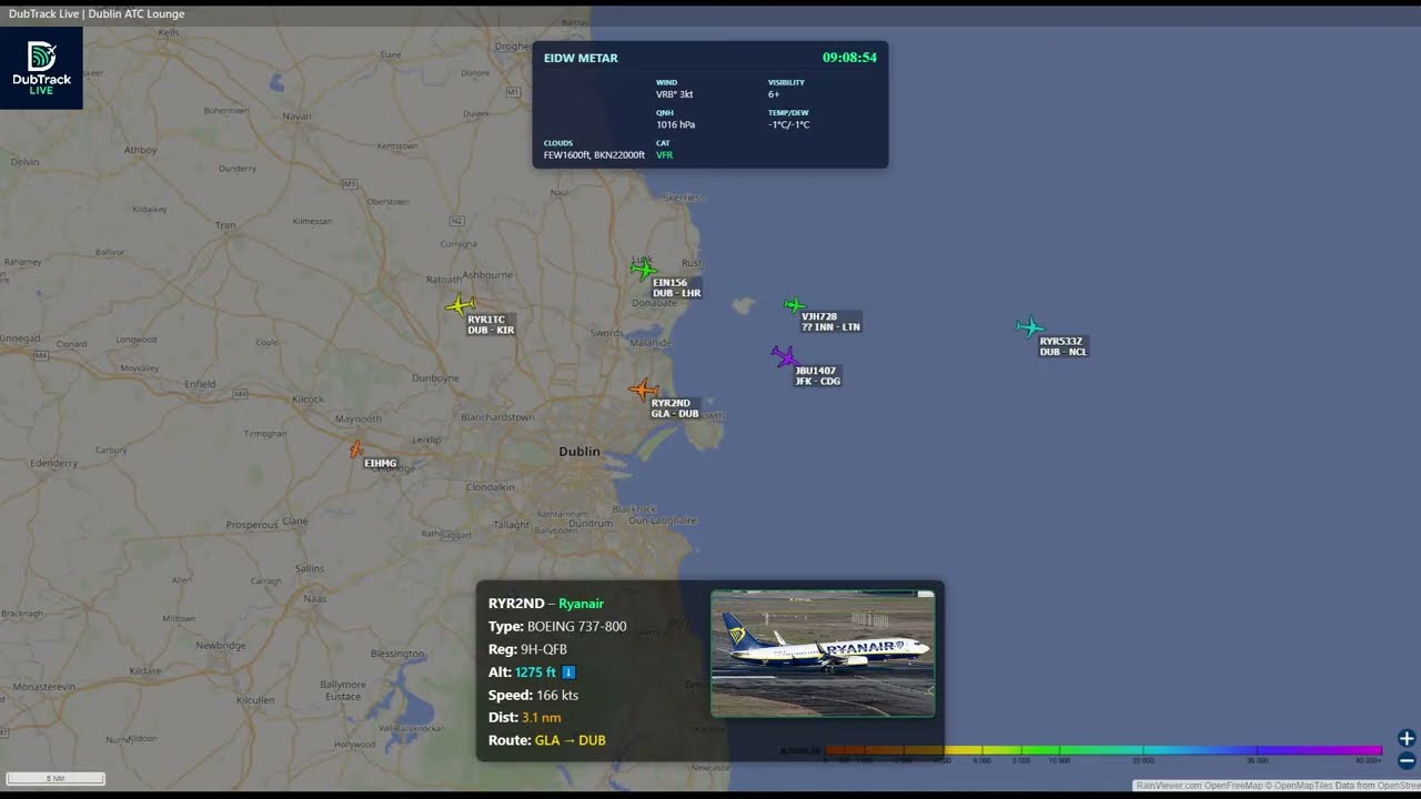 🔴Dublin Airport 🇮🇪 Live ATC & Aircraft Tracking | Real-Time Arrivals & Radar Feed 15/02/2026