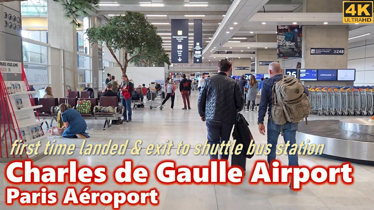 Charles de Gaulle Airport❗First Time landed at Aéroport de Paris - Walking around CDG 🇫🇷 [France]❕