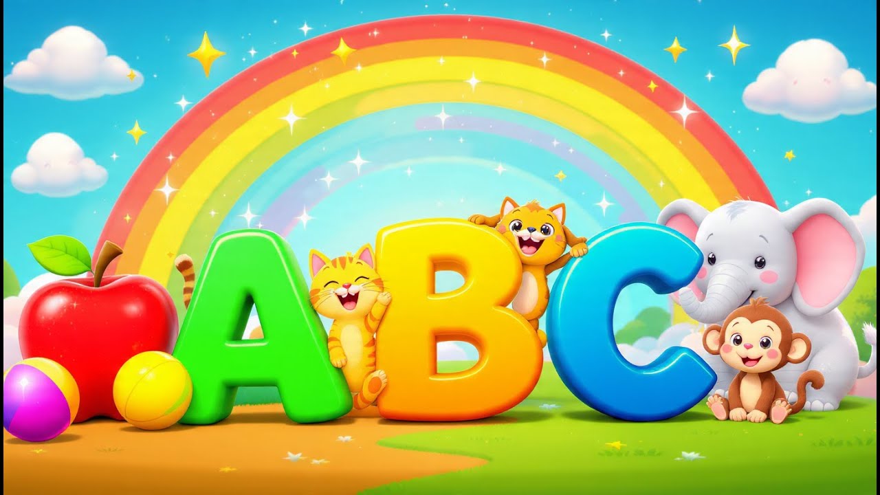 ABCDLearning Video for Kids | A to Z Poem + Cute 3D Animation #kidsfun #kidseducatio #kidssongs