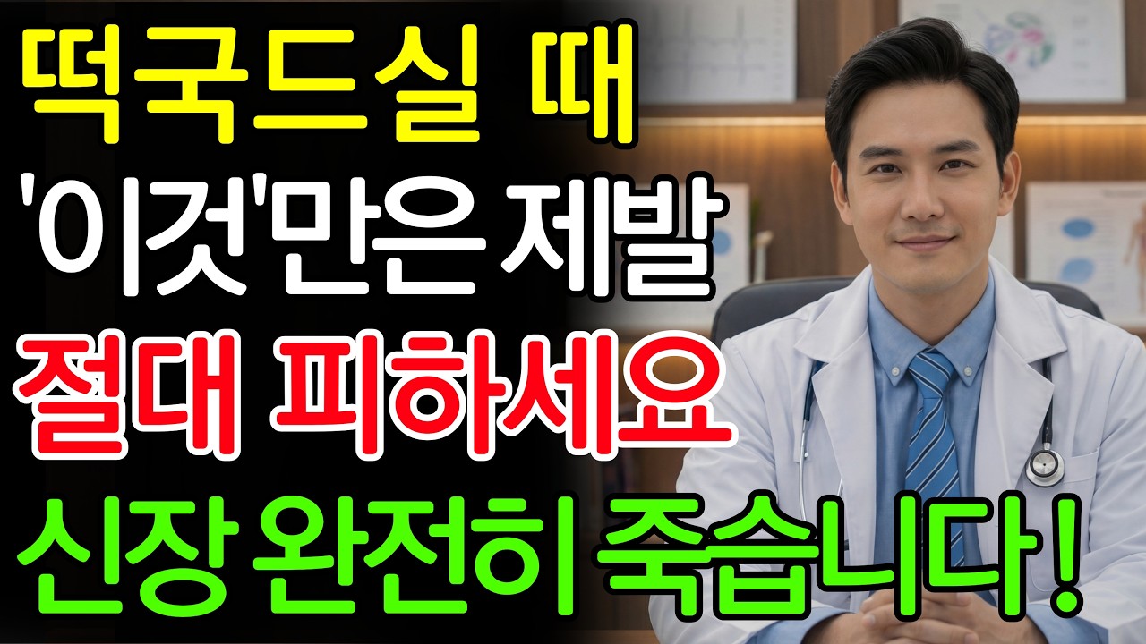 떡국,‘이것’과 같이 먹으면 콩팥 녹이는 독이 됩니다! 절대 먹으면 안 되는 최악의 궁합 TOP 5  | 신장에좋은음식 | 신장건강 |노년의 건강