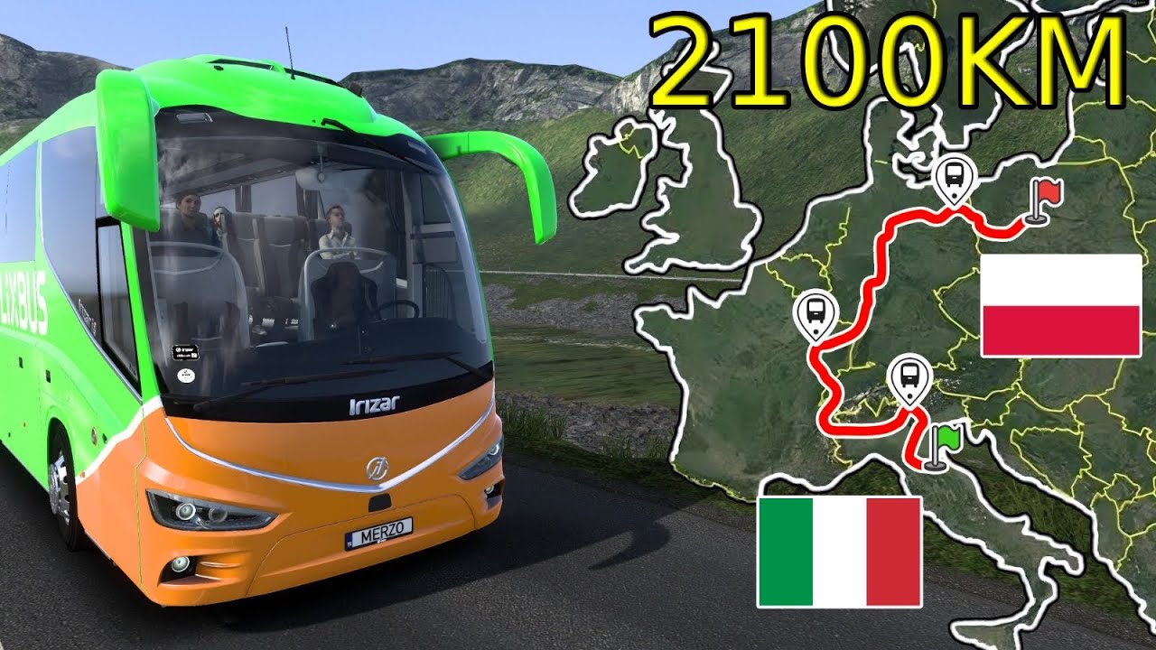 ETS2 Cross Border Bus (Florence to Poznan) Italy to Poland] | Euro Truck Simulator 2