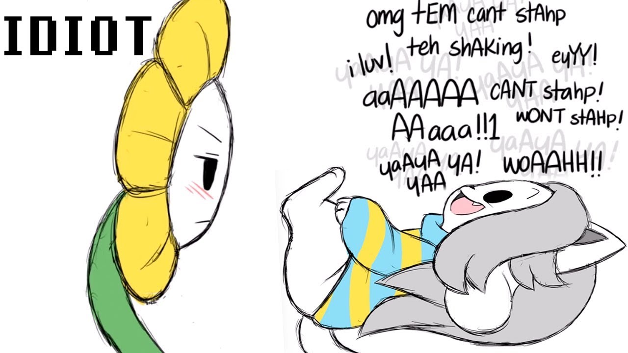 FLOWEY isn't impressed with Temmie's IQ!