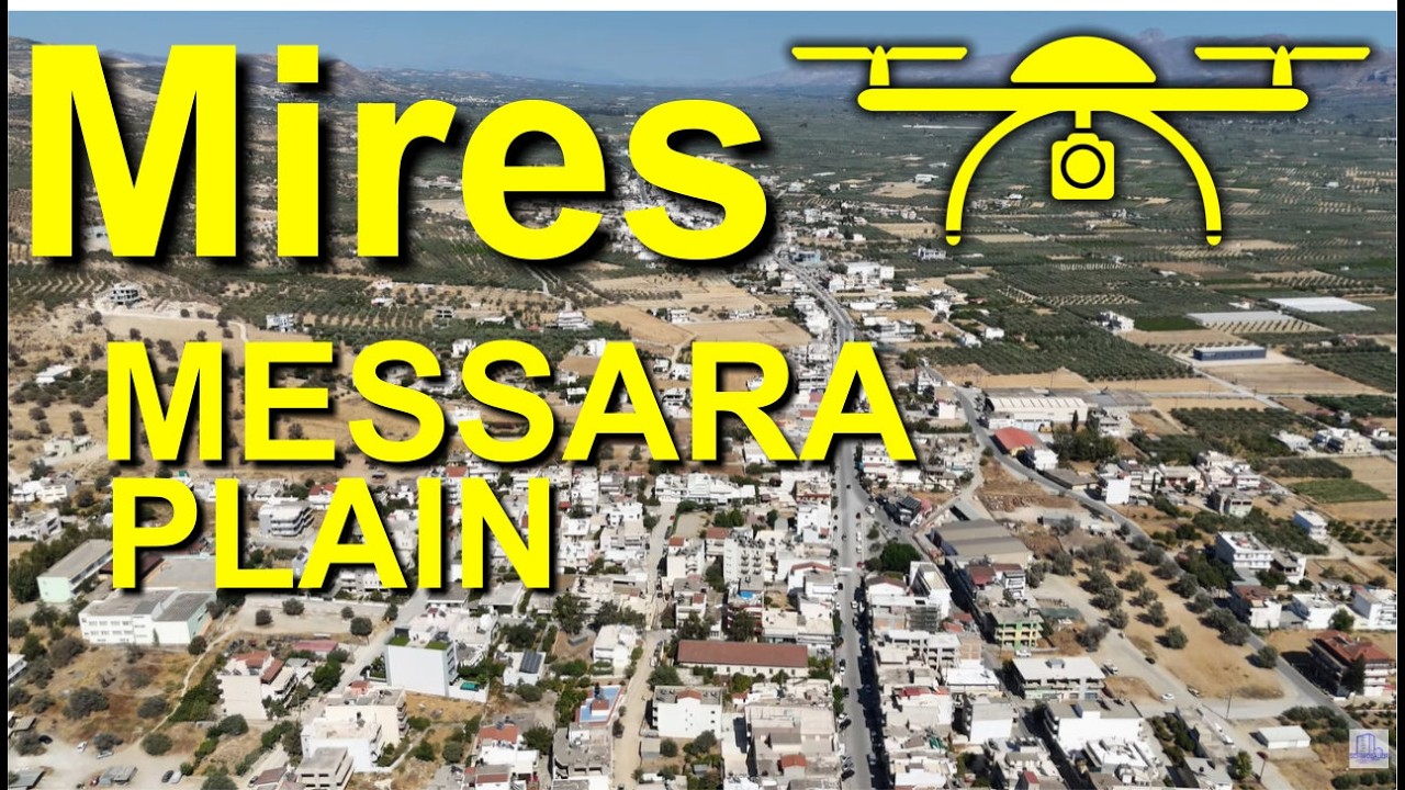 Mires &ndash; Heraklion &ndash; Kreta &ndash; von oben &ndash; 4K Drohnenvideo &ndash; Crete drone video