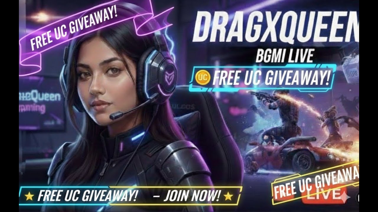 UC GIVEAWAY IN BGMI | LIVE WITH DRAGXQUEEN🔴