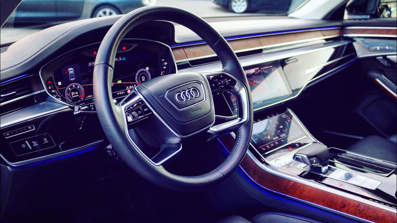 2019 AUDI A8 INTERIOR REVIEW 360 camera | ambient light