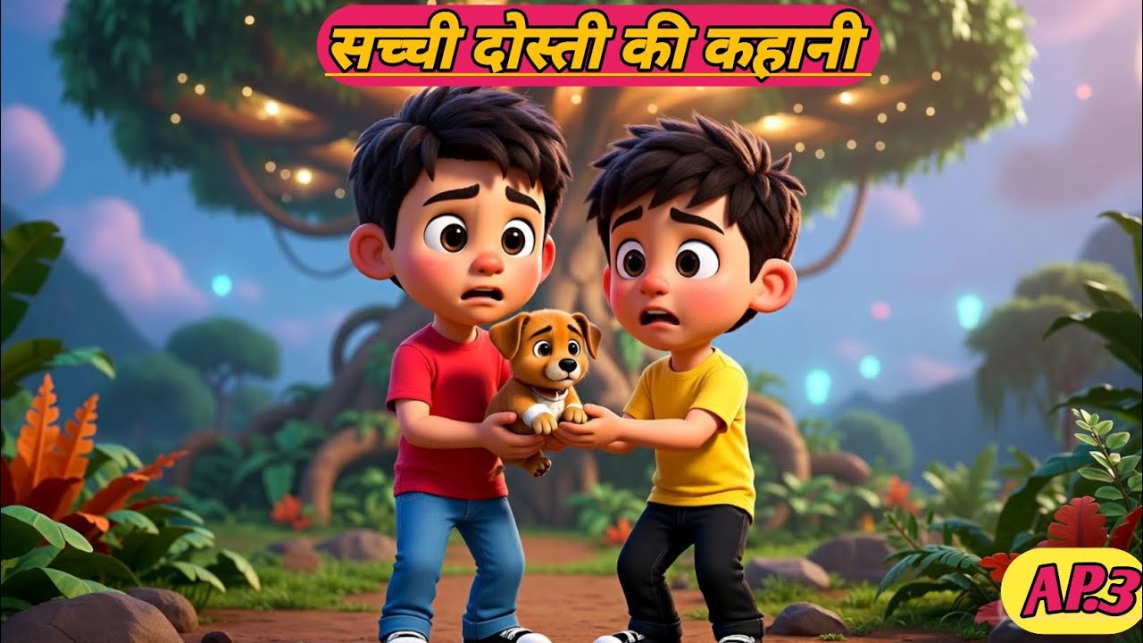 सच्ची दोस्ती की कहानी/ 3d cartoon video #3dcartoon #vairalvideo #nishudaswal #cartoon #storytime 