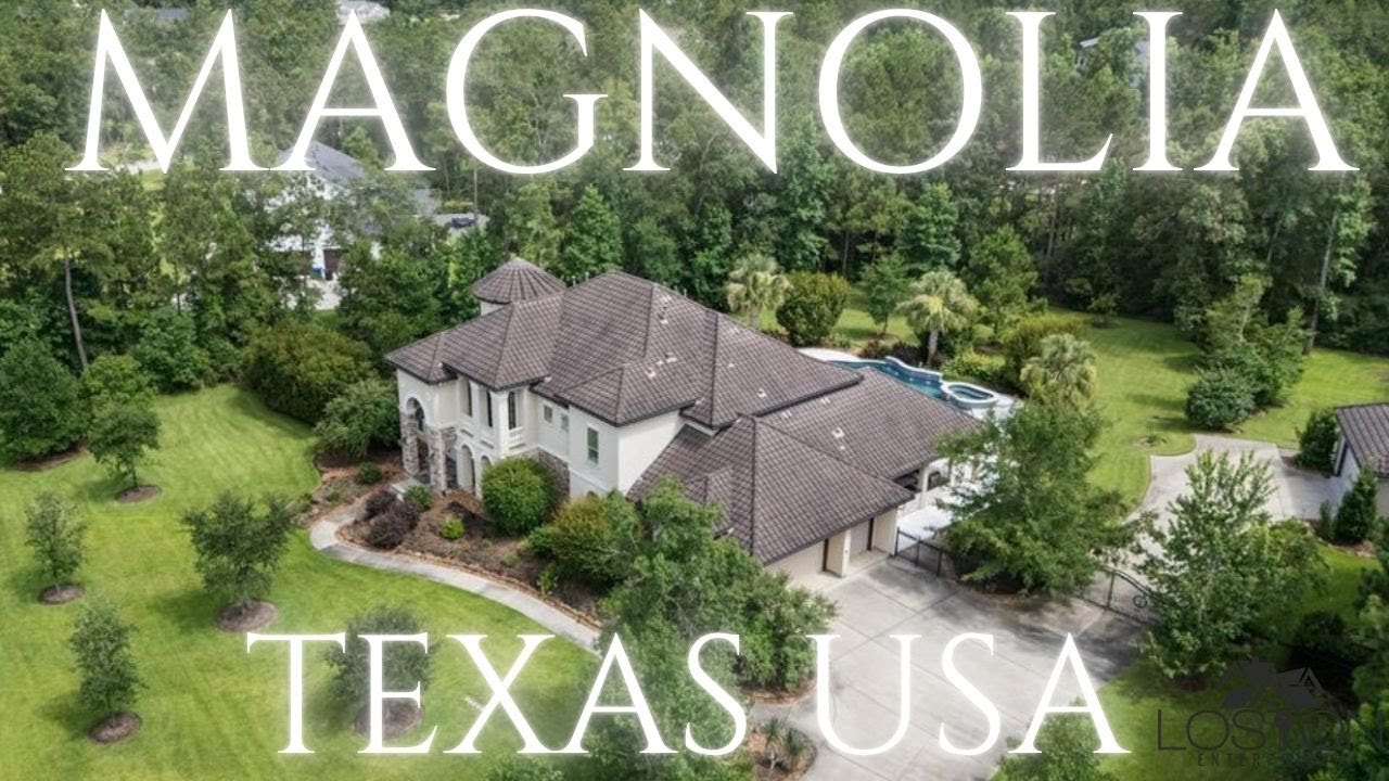 Touring a 5 Bed 6 Bath Empty Home in Magnolia, Texas, USA∙5-Car Garage on 1.5 Acre Lot ∙ Pool
