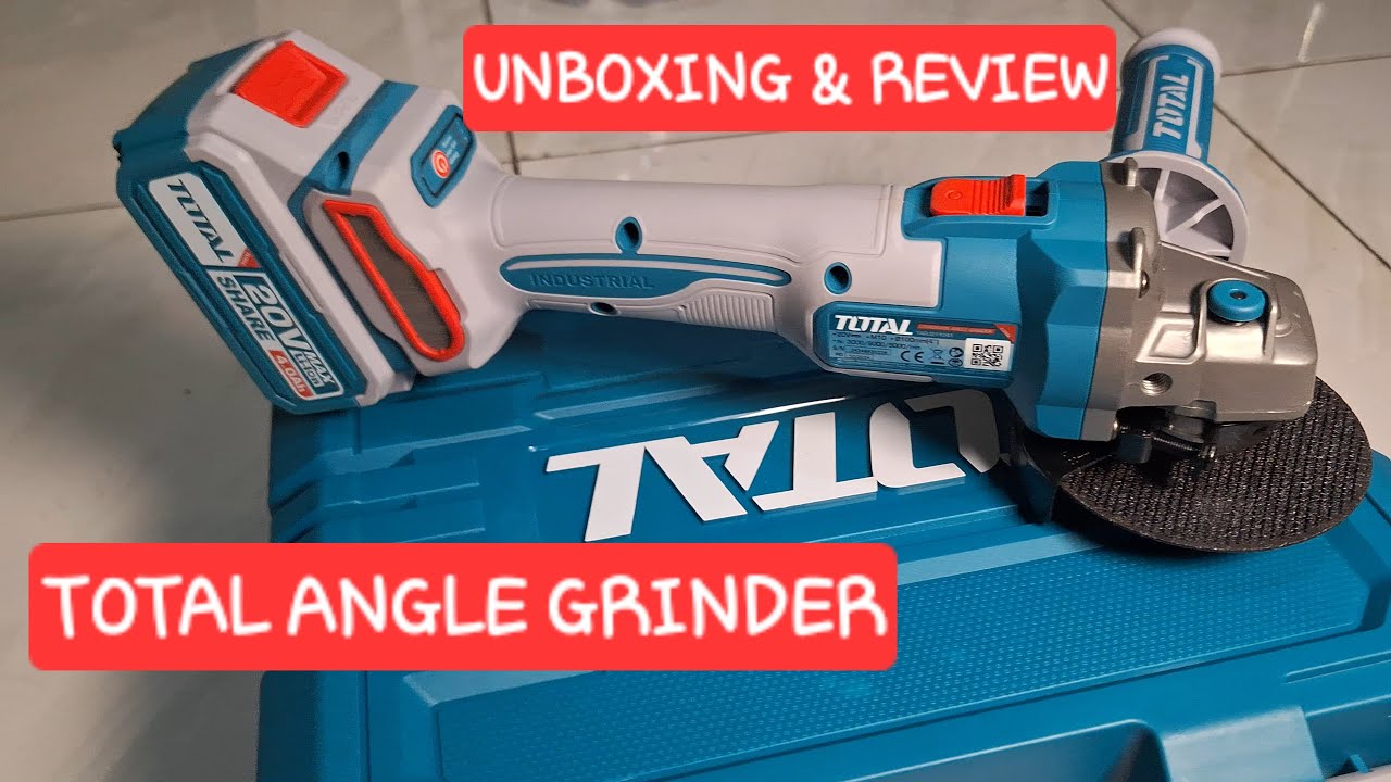 Unboxing & Review Gerinda TOTAL Cordless Angle Grinder TAGLI211041