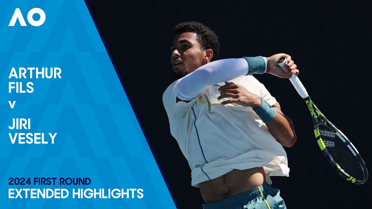 Arthur Fils v Jiri Vesely Extended Highlights | Australian Open 2024 First Round