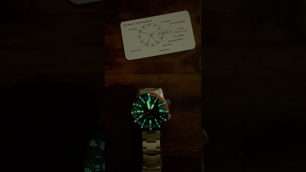 Alto Mare 42mm 9075 True GMT by MARATAC - Titanium and Insane Glow #watch CountyComm use code: CDC10