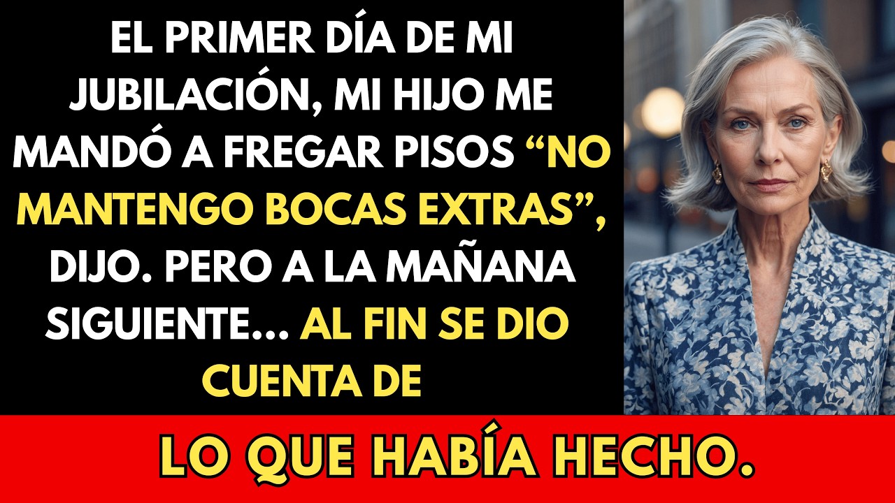 Mi Hijo Me Hizo Fregar Pisos Por Ser “Una Boca Extra”, Pero Al Día Siguiente...