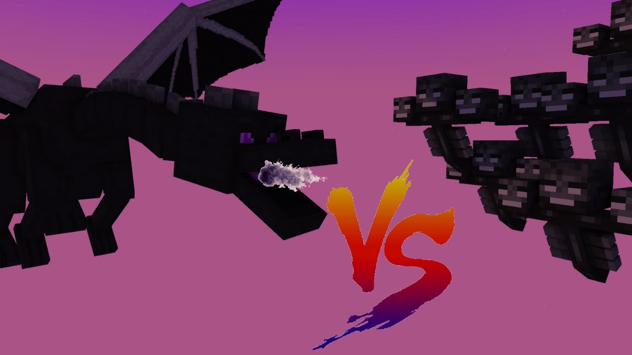 100 Wither VS Enderdrache  Minecraft
