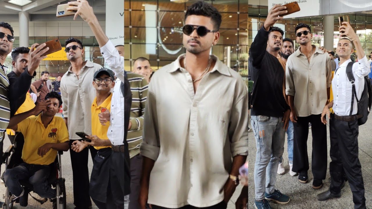 Shreyas Iyer Arrives at Mumbai Airport 😎🔥📸