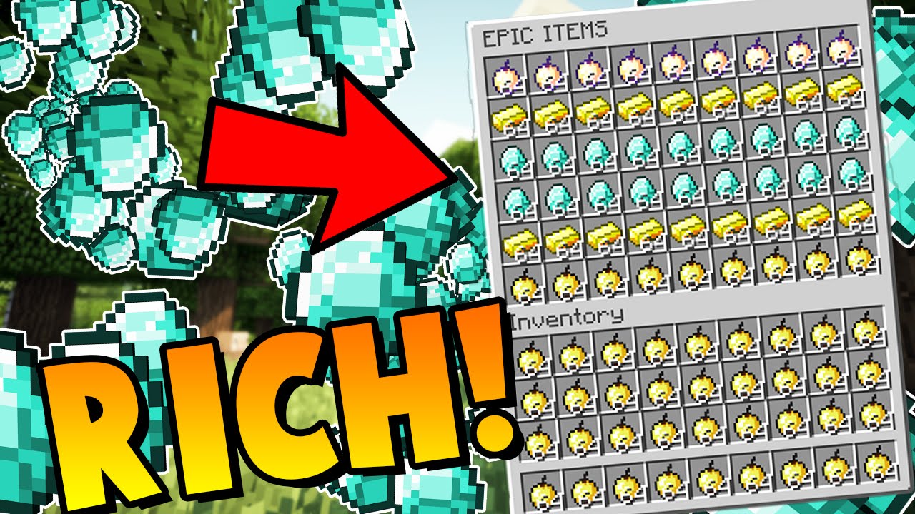 RICHEST INVENTORY?! | Minecraft: Money Wars 1.9 SOLO #8 (Gold, Diamonds, Notch Apples!)
