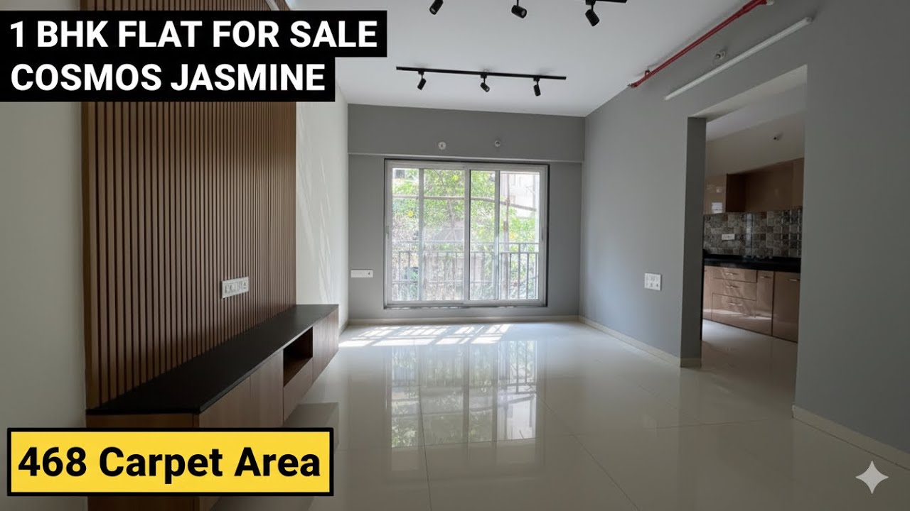 Inside a Modern 1 BHK in Cosmos Jasmine | 468 Sq.Ft Carpet