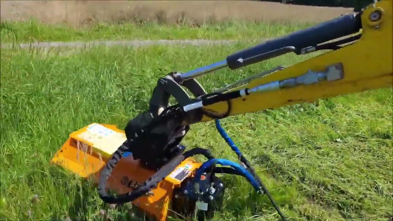 ░▒▓ GREEN/SB de BERTI Tête de broyage hydraulique pour mini-pelle ▓▒░