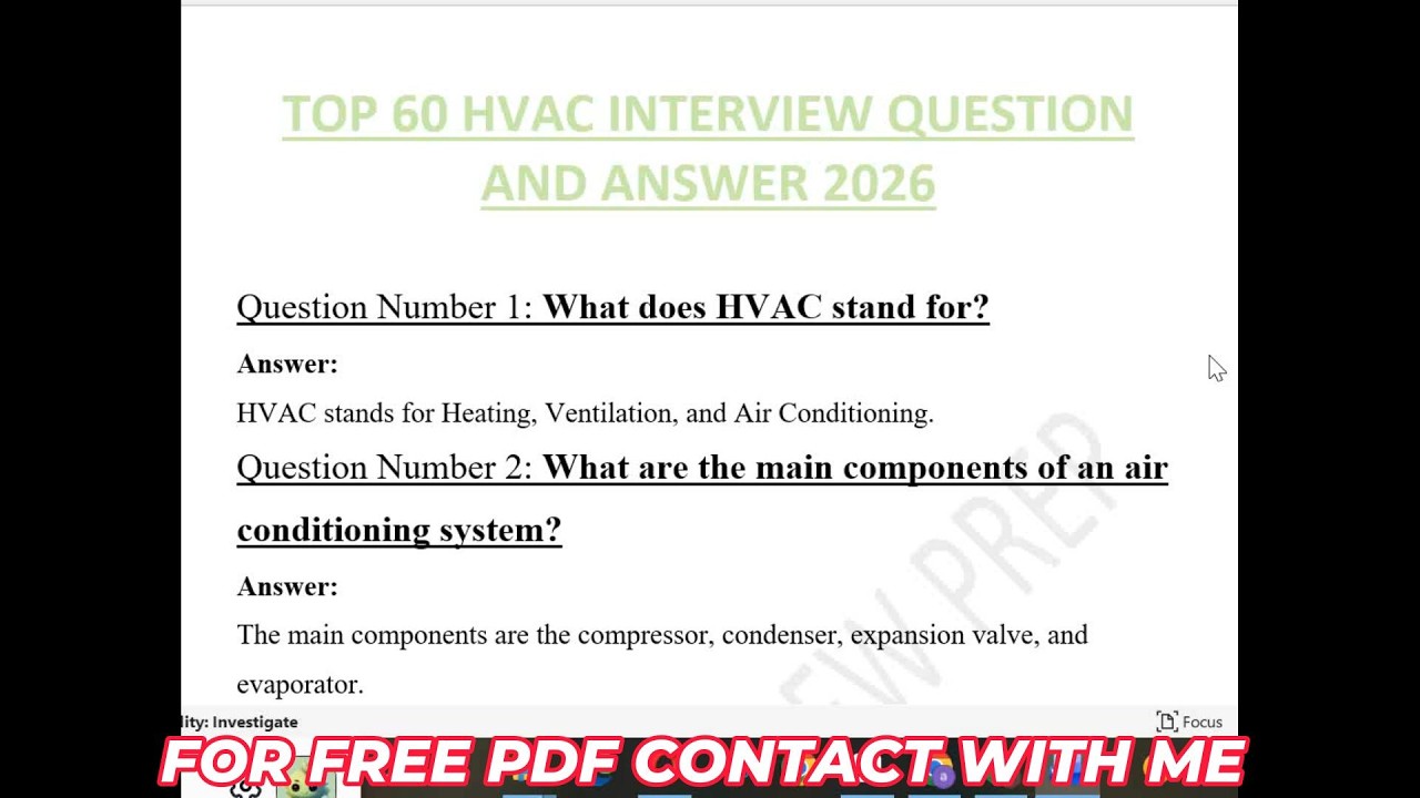HVAC Interview Questions 2026 | Get Hired as an HVAC Tech (Complete Guide)