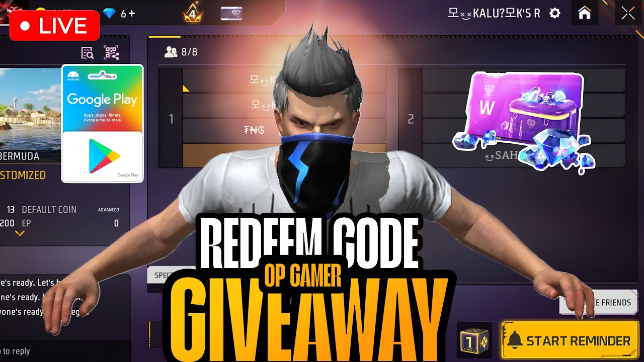 OP GAMER LIVE 😎 | Google Play Code Giveaway