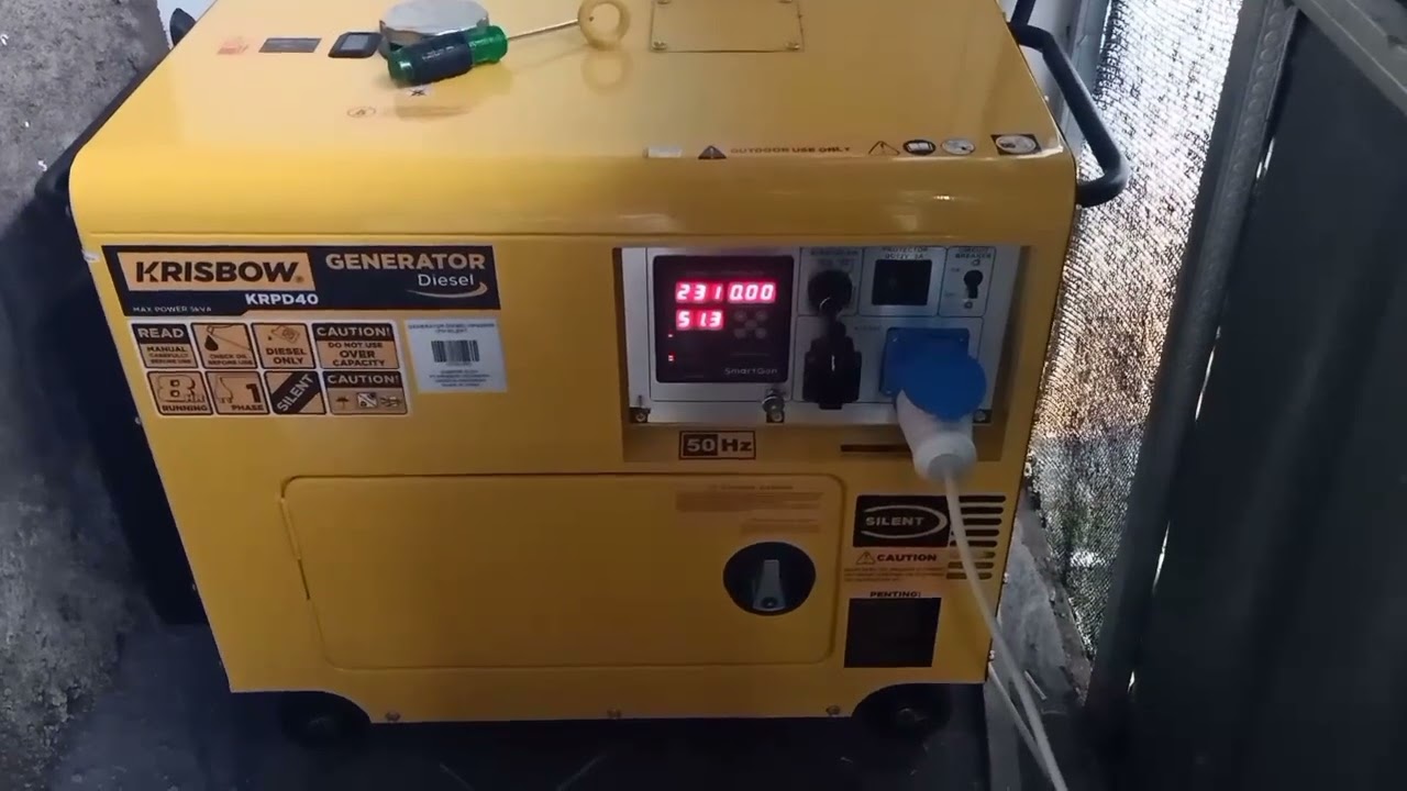 Cara Pasang Panel ATS Genset ke Genset Krisbow KRPD40 Diesel