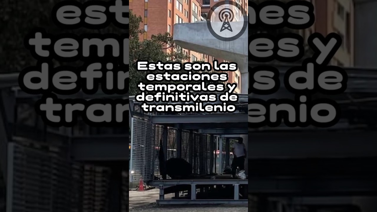 Las estaciones temporales y definitivas de TM. #shorts #bogota #transmilenio #metro #parati