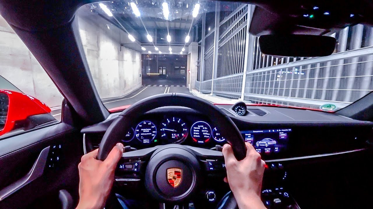 2019 Porsche 911 Carrera S (992 / 450PS) NIGHT POV DRIVE ONBOARD (60FPS)