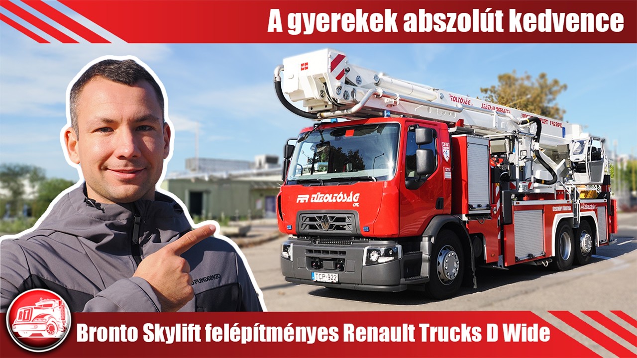 Brontosaurus, a tűzoltó – Bronto Skylift felépítményes Renault Trucks D Wide
