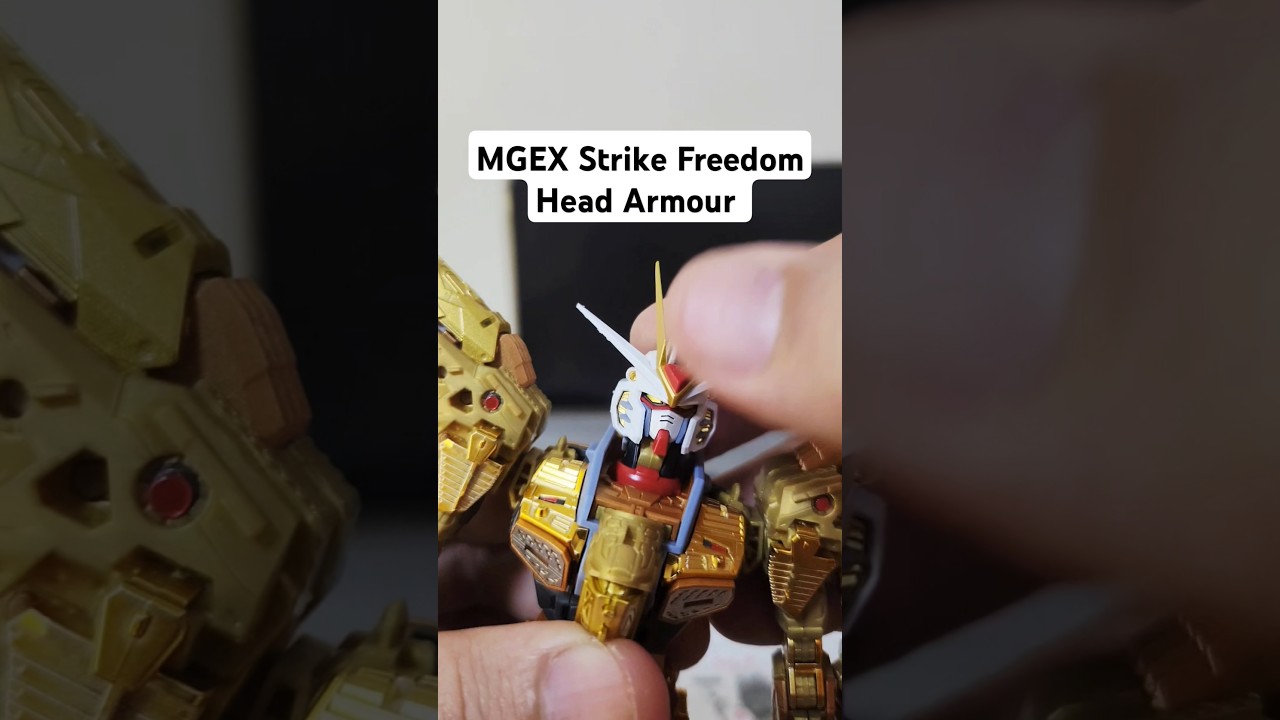MGEX Strike Freedom phase 3: Head Armour. #gundam #gunpla #mgexstrikefreedom #modelkit #bandai