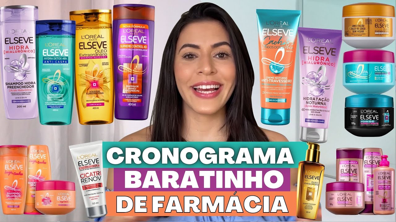 MONTEI UM CRONOGRAMA CAPILAR COMPLETO COM PRODUTOS ELSEVE L'OREAL: Itens de Farmácia | Larisse Gama