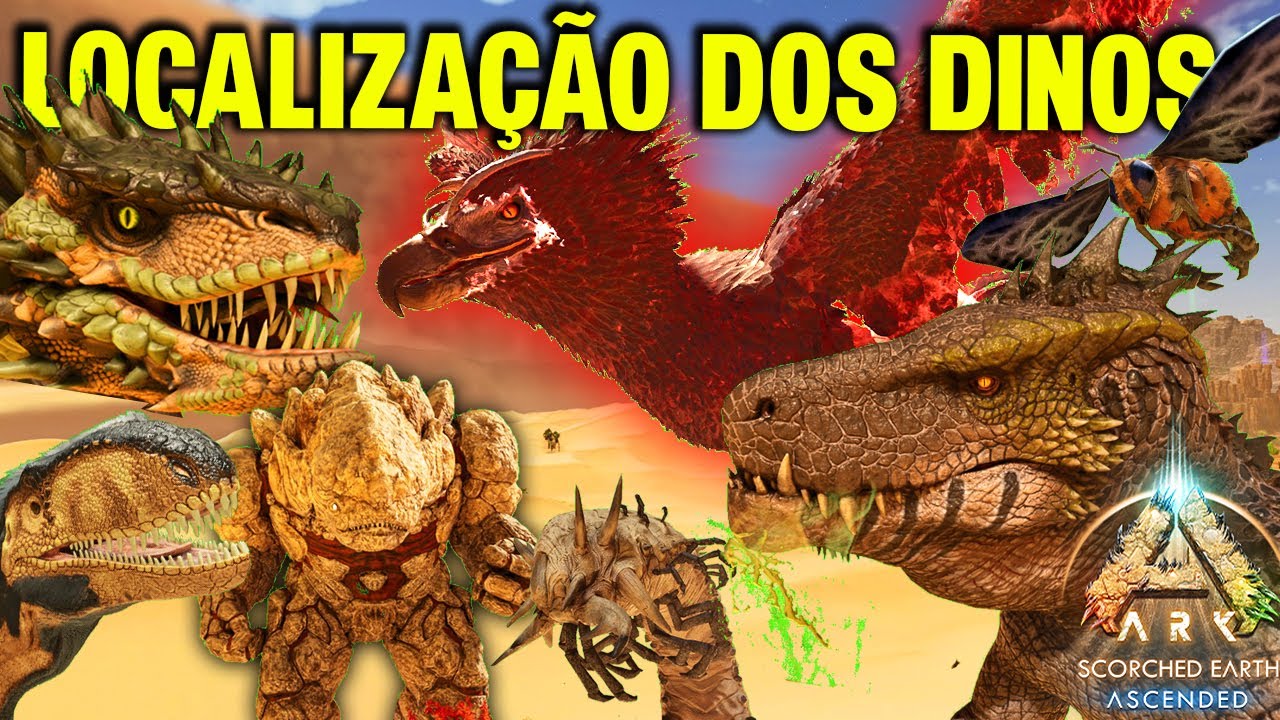 LOCALIZAÇÃO DE TODOS OS PRINCIPAIS DINOS DO SCORCHED EARTH!!!
