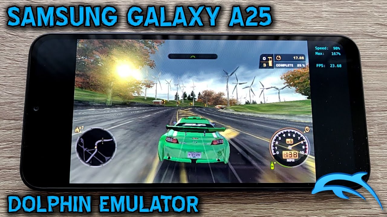 Galaxy A25 / Exynos 1280 - NFS Most Wanted / Resident Evil 4 / Crash TWOC - Dolphin 2512 - Test